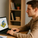 Bilgisayarında SolidWorks öğrenci sürümünü kullanarak 3D modelleme yapan öğrenci